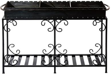 Мангал Україна 00000038664 із дровницею на 20 шампурів 4мм