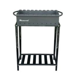 Мангал Україна 00000044749 з розбірною дровницею на 9 шампурів 3мм