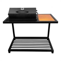 Мангал Україна MLB9-4С у стилі лофт на дровнику на 9 шампурів 4 мм