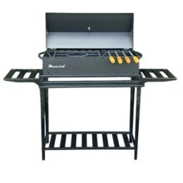 Мангал Україна 00000044753 з термометром та розбірною дровницею на 12 шампурів 3мм