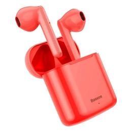 Бездротові навушники Baseus W09 Red вкладиші з мікрофоном