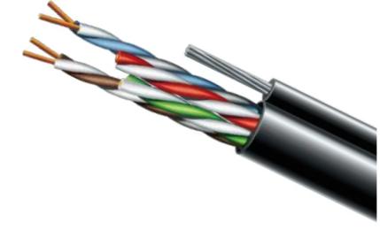 Вита пара ЗЗКМ Category 5e U/UTP PE w/m (k) 500м Black (70910181) барабан, з тросом