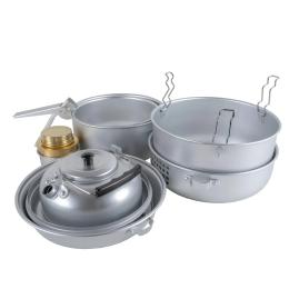 Набір туристичного посуду MIL-TEC Cook set 9-pc. with burner (14700500)