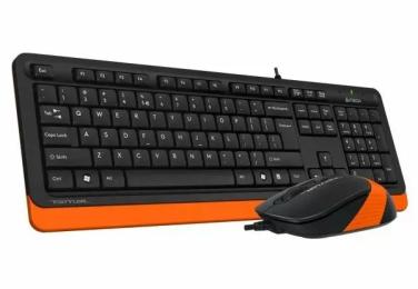 Комплект клавіатура та миша A4Tech Fstyler F1010 Black Orange (USB класичний)