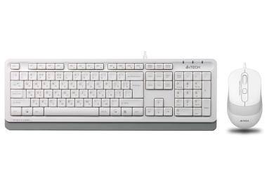 Комплект клавіатура та миша A4Tech Fstyler F1010 White (USB класичний)