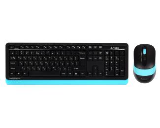 Комплект клавіатура та миша A4Tech FG1010 Black Blue (бездротовий)