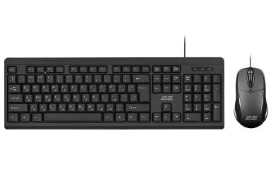 Комплект клавіатура та миша 2E MK401 Black (2E-MK401UB) USB