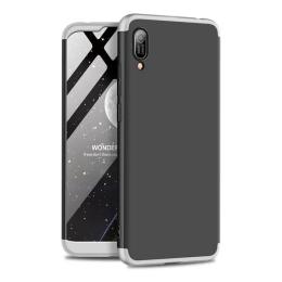 Чохол-накладка GKK 3in1 Hard PC Case для Huawei Y6 2019 Black Silver