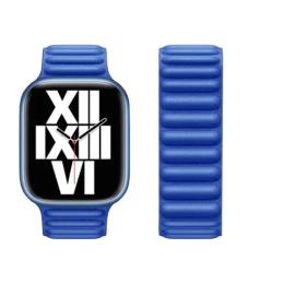 Ремінець для смарт-годинника Hoco iWatch WA23 Original leather chain magnetic strap 38-41mm Blue