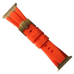 Ремінець для смарт-годинника Infinity Sports Soft Rubber Bracelet для Apple Watch 42/44/45/49 mm Gold Orange