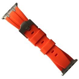 Ремінець для смарт-годинника Infinity Sports Soft Rubber Bracelet для Apple Watch 42/44/45/49 mm Titanium Orange