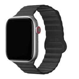 Ремінець для смарт-годинника Blueo Apple Watch 42/44/45/49mm (BL005) Black Magnetic Silicone Series