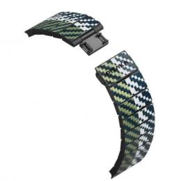 Ремінець для смарт-годинника Pitaka Poetry of Things Chroma Carbon Band для Apple Watch 49/44 mm White Green (AWB2305)