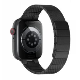Ремінець для смарт-годинника WIWU Carbon Fiber Рattern Мagnetic для Apple Watch 41/40/38 mm Black (Wi-WB009)
