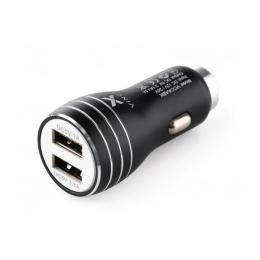 Адаптер автомобільний універсальний 1xUSB 4.1А Vinga Dual USB Car Charger aluminium 15.5W Max (VCCAA