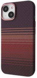 Чохол-накладка Apple iPhone 14 Wave Gleam Case With Magnetic Ring Gold Stripes