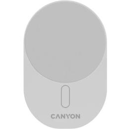 Бездротовий зарядний пристрій Canyon OnGrip 105 15W Qi2 White (CNS-CCH105W)