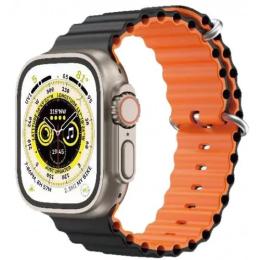 Ремінець для смарт-годинника Gear4 для Apple Watch 42/44/45мм Black Orange