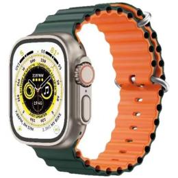 Ремінець для смарт-годинника Gear4 для Apple Watch 42/44/45мм Green Orange