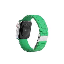 Ремінець для смарт-годинника Infinity Silicone-steel buckle для Apple Watch 38/40/41mm Grass Green