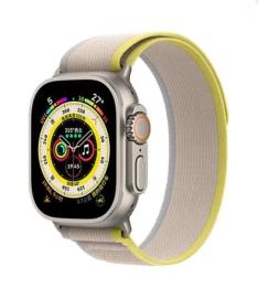 Ремінець для смарт-годинника Infinity Nylon для Apple Watch 38/40/41mm Gray Yellow