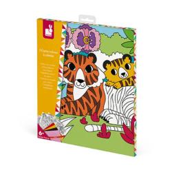 Набір для творчості Janod J07792 Black Оксамитові картини