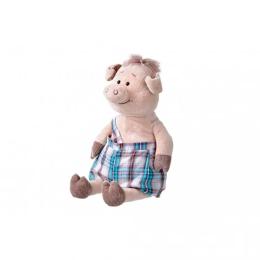 Мяка іграшка Same Toy Свинка THT706 Pink в комбінезоні, 45 см
