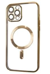 Чохол-накладка Infinity Magnetic для iPhone 15 Pro Gold + захист камери