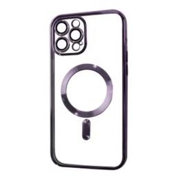 Чохол-накладка Infinity Magnetic для iPhone 15 Pro Violet + захист камери