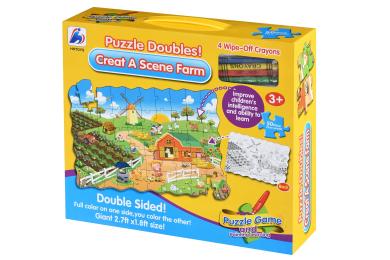 Пазл Same Toy Ферма розмальовка