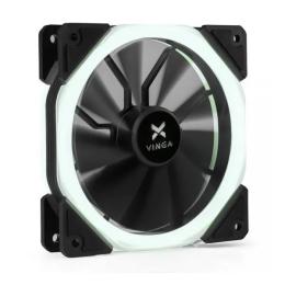 Корпусний вентилятор Vinga LED Fan-02 White