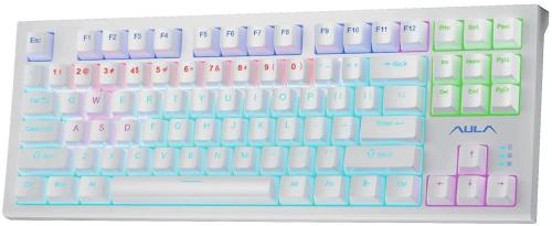 Клавіатура Aula F3032 KRGD Brown Switch White (ENG/UKR) (6948391201757)