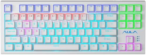 Клавіатура Aula F3032 KRGD Red Switch White (ENG/UKR) (6948391204680)