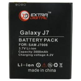 Акумулятор до телефону Extradigital Samsung Galaxy J7 J700H Black (3000mAh)