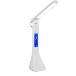 Настільна лампа WORKS EH002W White LED, з фунцією годинника (134377)
