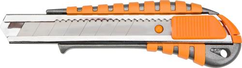 Ніж канцелярський Neo Tools 63-011 Gray Orange з лезом що вiдламується