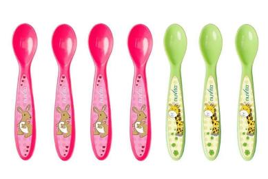 Набір ложок для годування Nuvita NV1410 Pink 7 шт