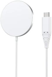 Бездротовий зарядний пристрій Choetech T518-F + H046 White