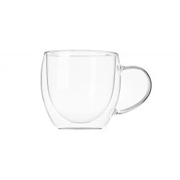 Набір чашок Ardesto AR2625GH Transparent 2х250 мл,боросилікатне скло, з подвійними стінками і ручками
