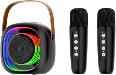 Акустика портативна Infinity Langyun K10 Black + 2 караоке-мікрофони