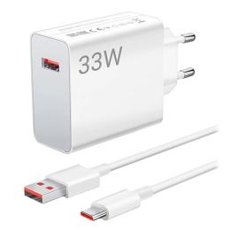 Мережевий зарядний пристрій для телефона Xiaomi Wall Charger 33W White Type-C (BHR9956EU)