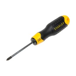 Викрутка Stanley Cushion Grip Black Yellow (+) Ph 1 75мм (1-64-932)