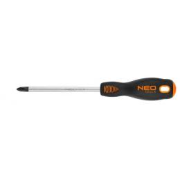 Викрутка Neo Tools 04-025 Black Orange хрестова, PH2 x 200 мм, CrMo