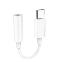 Перехідник Hoco LS35 USB Type-C (тато) - 3.5mm mini-Jack (мама), 0.08m White