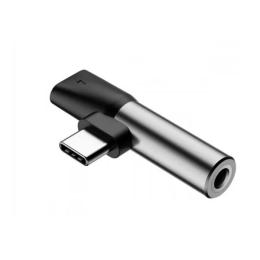 Перехідник Baseus L41 Type-C to Type-C + 3.5mm Black