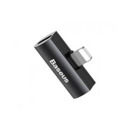 Перехідник Baseus L46 Lightning (тато) - 2 x Lightning (мама) Black