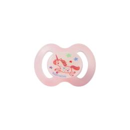 Пустушка Baby-Nova Unicornio Pink нічна 0-6 міс. рожева (3962483)