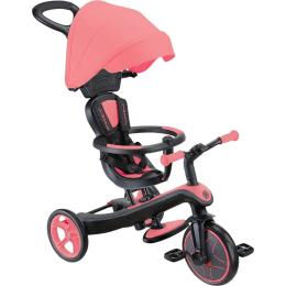 Дитячий велосипед Globber Explorer Trike 4 в 1, рожевий (634-110)