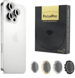 Захисне скло для камери iLera FocusPro Lens для iPhone 15/15 Plus Blue (iLFPBl15)