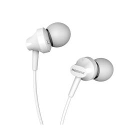 Дротові навушники Remax RM-501 White вакуумні з мікрофоном